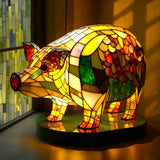 Artistieke Glasmozaïek Dierenlamp – Kleur en Sfeer in Huis