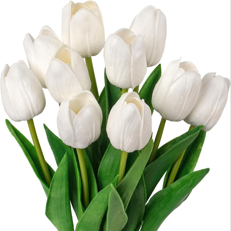 Set van 10 Realistische Tulpen – Perfect voor Bruiloften en Interieurdecoratie