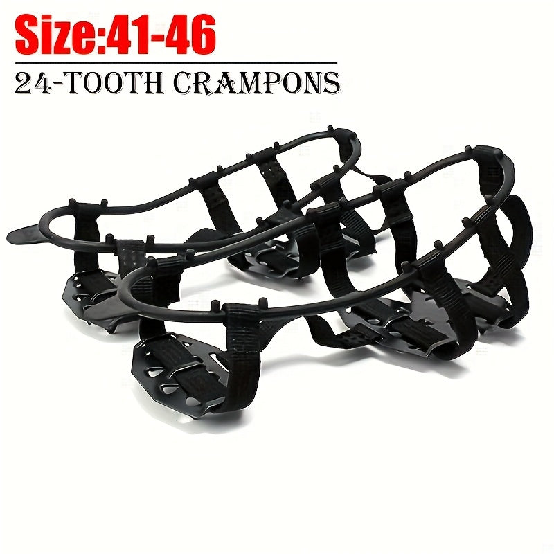 24-Tand Anti-Slip Crampons – Perfect voor Wandelen, Klimmen en Wintersport