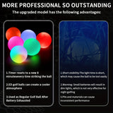 Caiton – 6-Pack LED Golfballen met Sensor | Verlichte Golfballen | Voor Nachtgolf, Feestdagen & Cadeau-ideeën