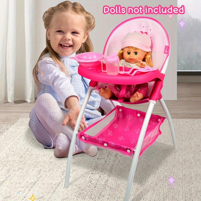 Speelgoed Eetstoel voor Poppen - Perfect voor Speelse Maaltijden