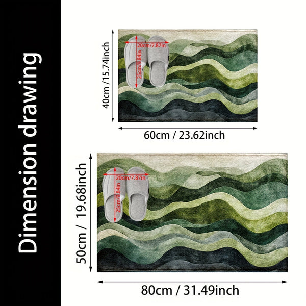 Geometrische Golf Badmat – Perfect voor Badkamer of Entree