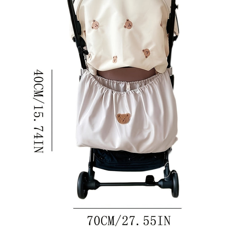 Kinderwagenorganizer met grote tas – Praktische opslag onderweg