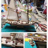 Klassiek Houten Zeilschip Model – Gedetailleerde 3D Puzzel voor Schepenliefhebbers