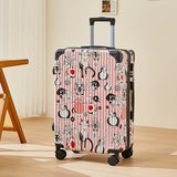 Luxe Graffiti Koffer met Ruimte-thema – 24 Inch Luchtvaartkoffer met Spinner Wielen en TSA-slot