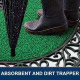 Zware PVC Deurmat – Antislip en Absorberend voor Grote Deuren