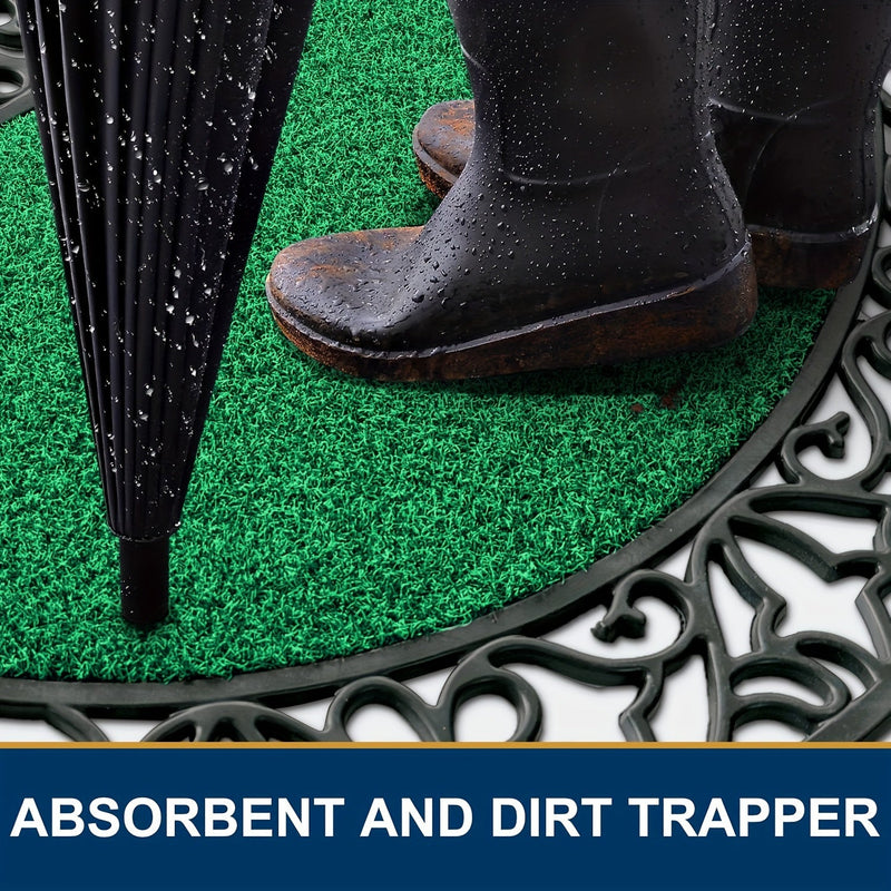 Zware PVC Deurmat – Antislip en Absorberend voor Grote Deuren