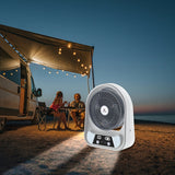 Draagbare Zonne-energie Ventilator en Nachtlamp – Multifunctioneel en Oplaadbaar