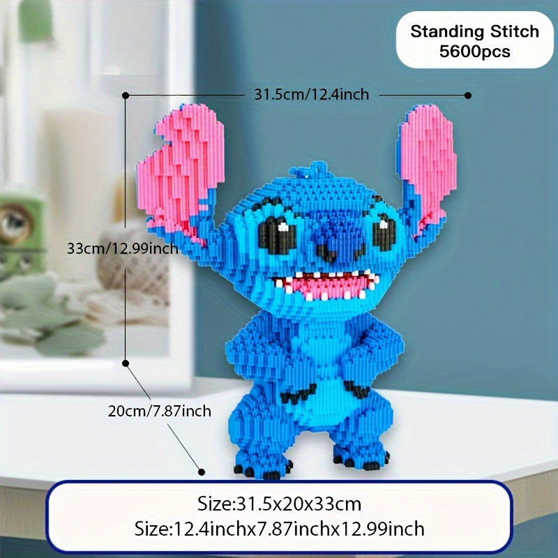 Stitch 3D Bouwpuzzel – Kleurrijk en Gedetailleerd Model voor Creatieve Bouwers