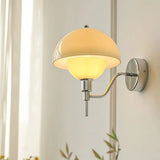 Crème Paddenstoel Hal Wandlamp – Een Vleugje Natuur geïnspireerde Elegantie