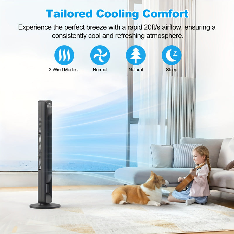 Bladloze Torenventilator – Stil en Instelbaar