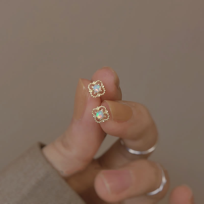 Zachte Vintage-Oorbellen met Opal – Seraphina