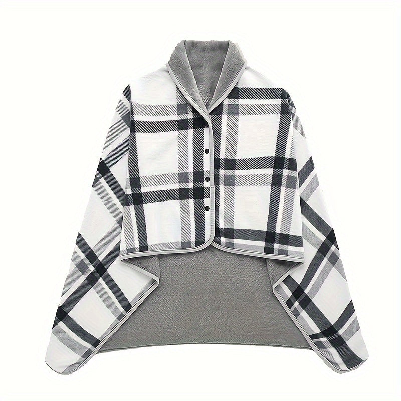 Draagbare Fleece Deken – Warm en Comfortabel voor Thuis, Werk en Outdoor
