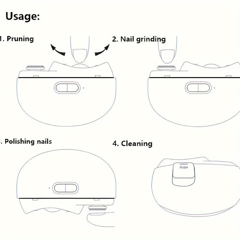 Slimme Elektrische Nagelknipper – Veilig en Handig
