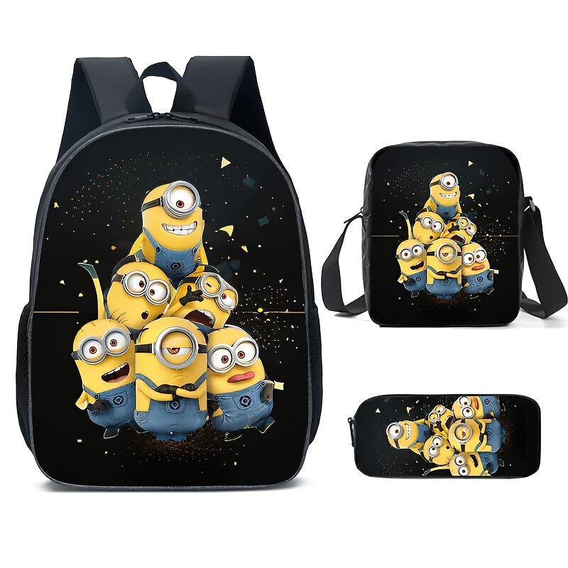 Minions Schoolset - Rugzak, Lunchtas & Etui voor Kinderen