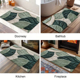 Bladeren Badmat – Absorberend, Pluche en Comfortabel voor de Badkamer