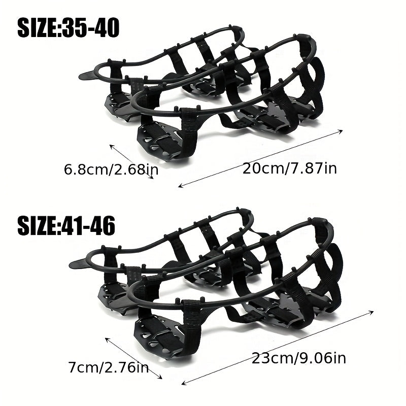 24-Tand Anti-Slip Crampons – Perfect voor Wandelen, Klimmen en Wintersport