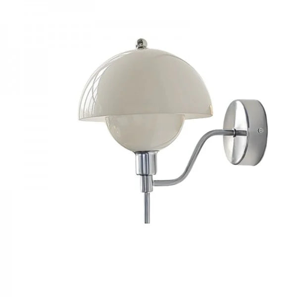 Crème Paddenstoel Hal Wandlamp – Een Vleugje Natuur geïnspireerde Elegantie