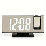 Digitale Spiegel Wekker met Projectie – Groot LED Display en Multifunctionele Alarmfunctie