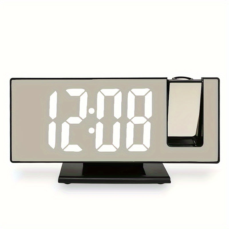 Digitale Spiegel Wekker met Projectie – Groot LED Display en Multifunctionele Alarmfunctie