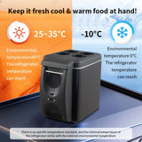 Compacte 6L draagbare mini-koelkast voor auto's – DC 12V elektrische koelbox voor dranken, zeevruchten en fruit, ideaal voor reizen en outdoor-avonturen