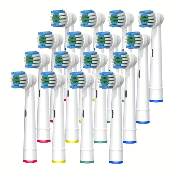 16 Vervangende Tandenborstelkoppen – Geschikt voor Oral-B Modellen en Biedt Grondige Reiniging