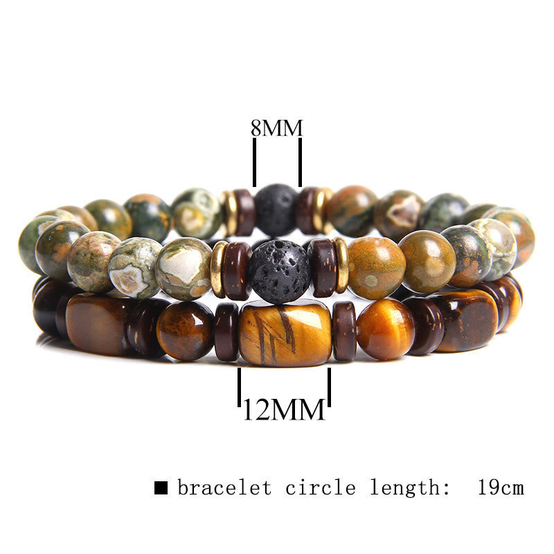 Afrikaans Turkoois & Tijgeroog Armband - Naya