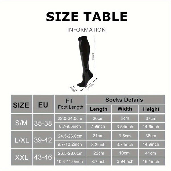 Sport Compressie Sokken voor Dames – Ademend en Ondersteunend voor Activiteiten en Herstel