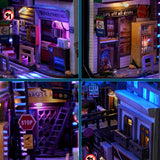 Cyberpunk DIY Cabin Kit – 3D Model voor Woningdecoratie met Verlichting