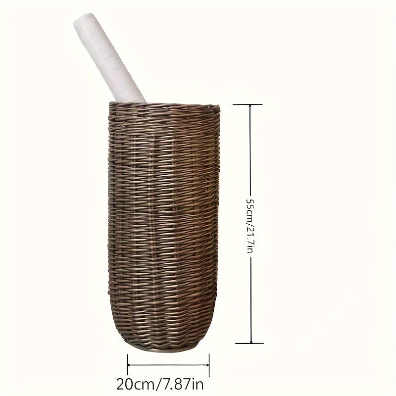 Vintage Handgeweven Wilgen Mand - Stijlvol en Functioneel voor Elk Huis