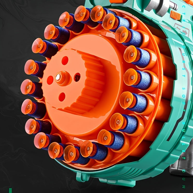 Automatische Schuimblaster – Turquoise Pistol met 40 Schuimballetjes voor Spelplezier