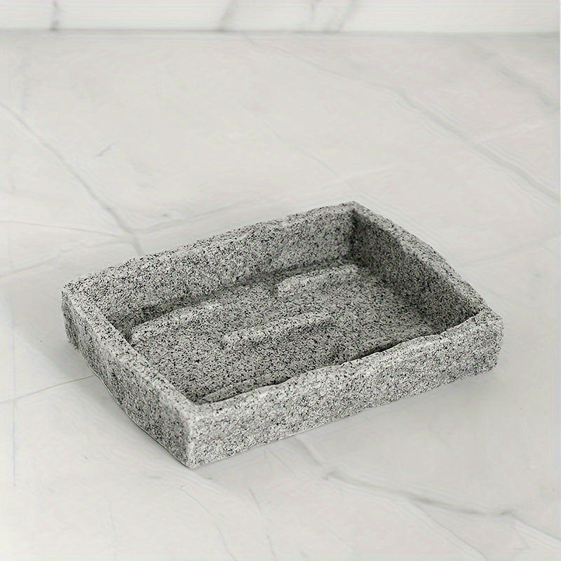 Grijze Resin Badkamer Set – Luxe Set van 4 Stuks voor een Elegante Badkamer