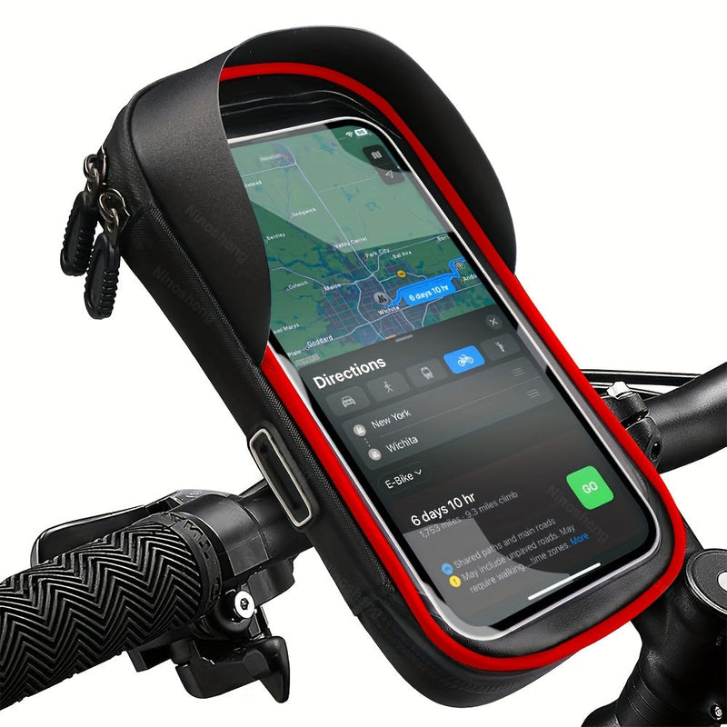 Waterdichte Fiets- en Motor Telefoonhouder – Handvat Tas met 360° Draaioptie