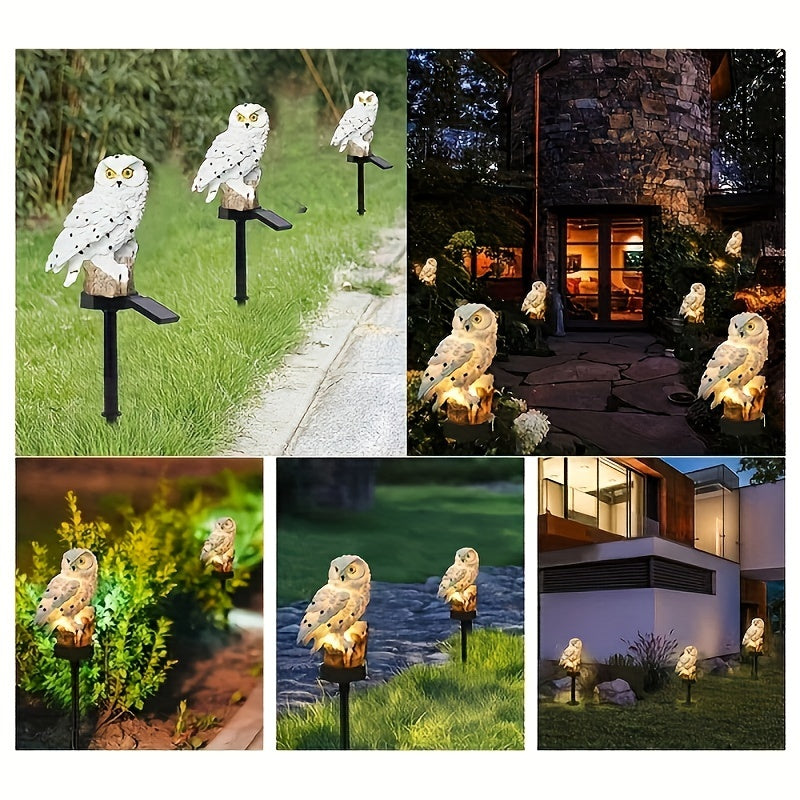 Solar LED Uil Tuinlamp – Realistische Sfeerverlichting voor Tuinen en Paden