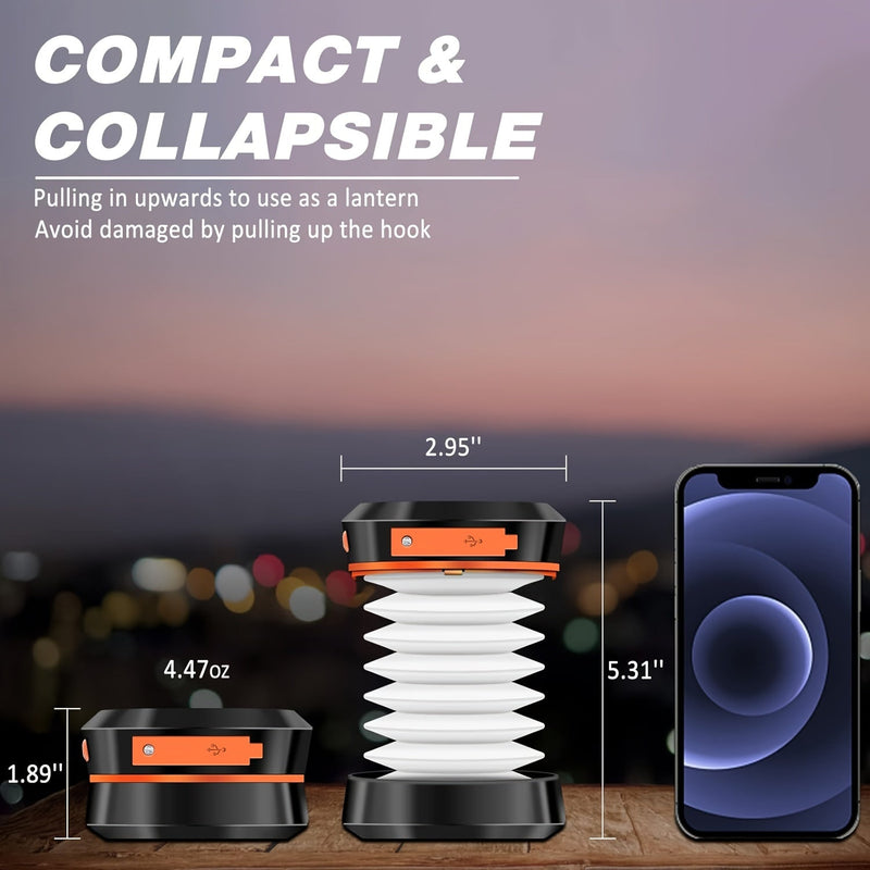 Opvouwbare Campinglamp - Oplaadbare LED-lamp voor Buitensporten en Noodgevallen