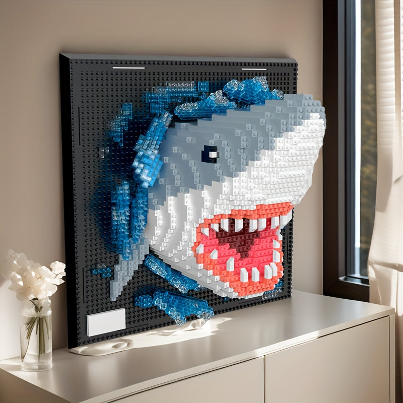 Creatieve 3D Muurkunst Bouwstenen – Haai en Arend Collectie