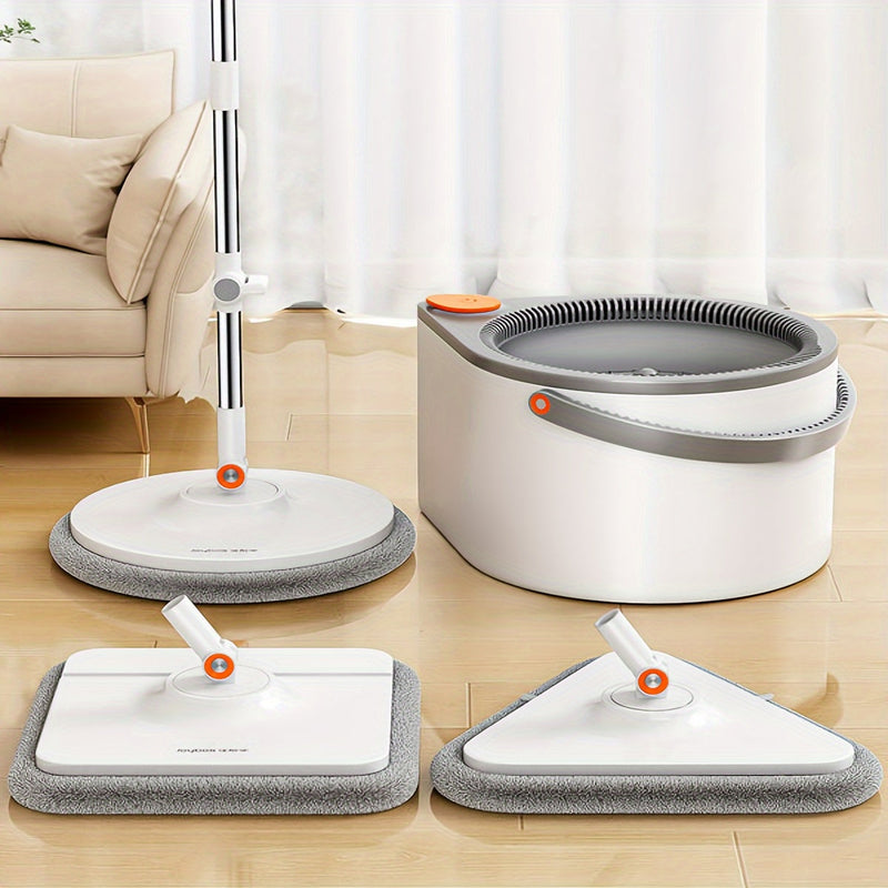 FlexiClean Spin Mop Set – Handsfree, Verstelbaar en Efficiënt Schoonmaken