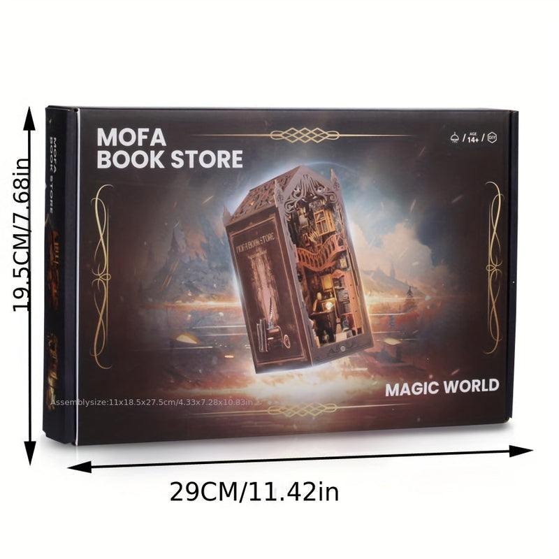 Magisch Boekenhuis – 3D Houten Puzzel voor Creatieve Bouwers