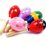 MelodyWood Houten Maraca - Speels Muziekinstrument voor Kinderen