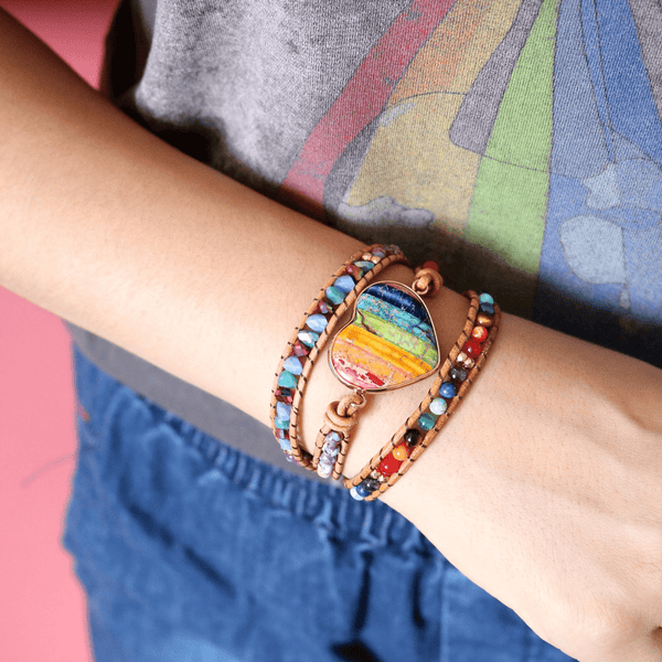 Chakra Hart Wickelarmband – Liora