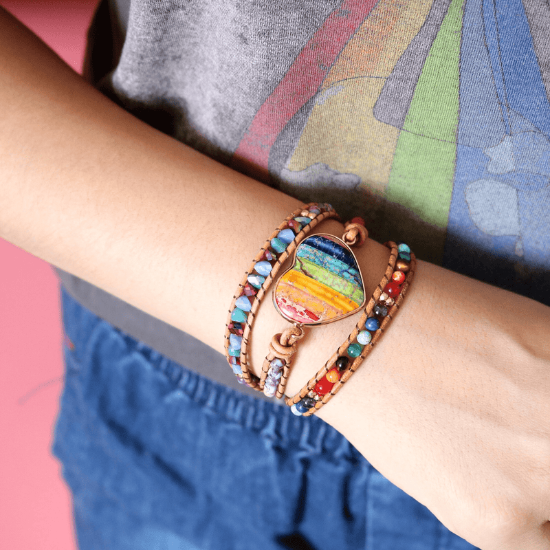 Chakra Hart Wickelarmband – Liora