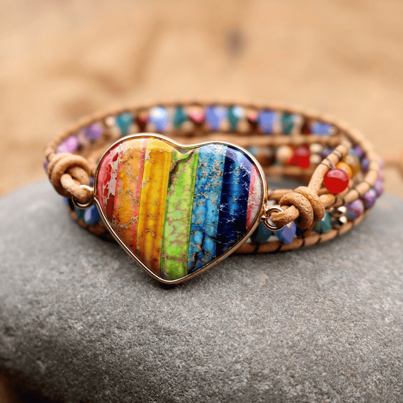 Chakra Hart Wickelarmband – Liora
