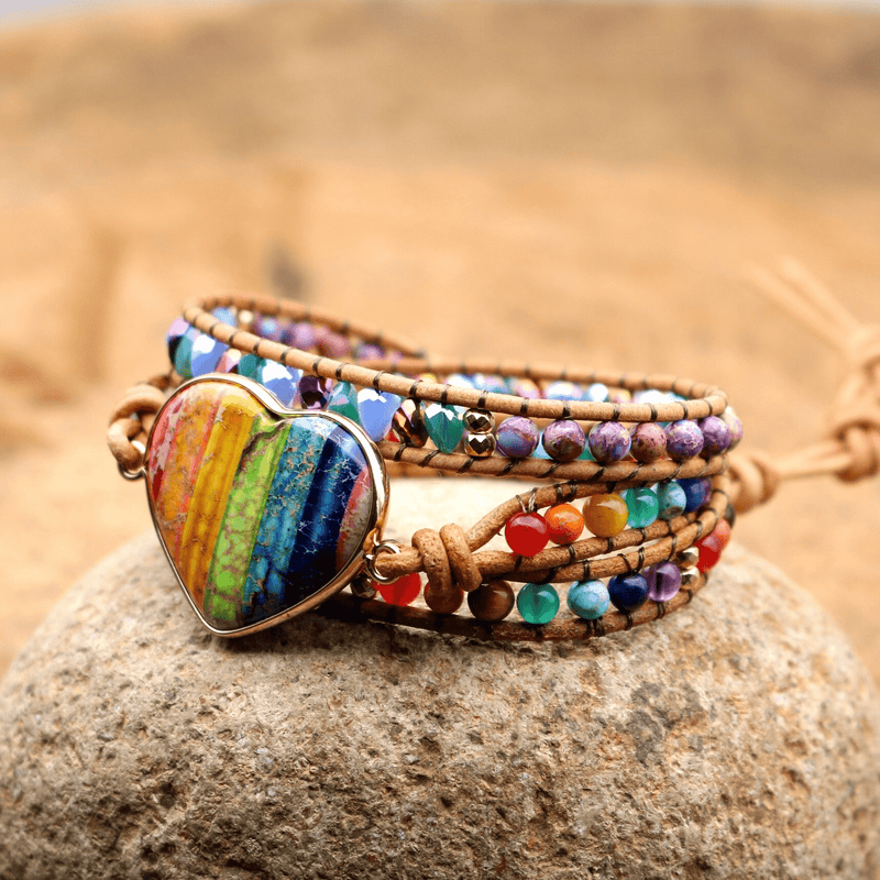 Chakra Hart Wickelarmband – Liora