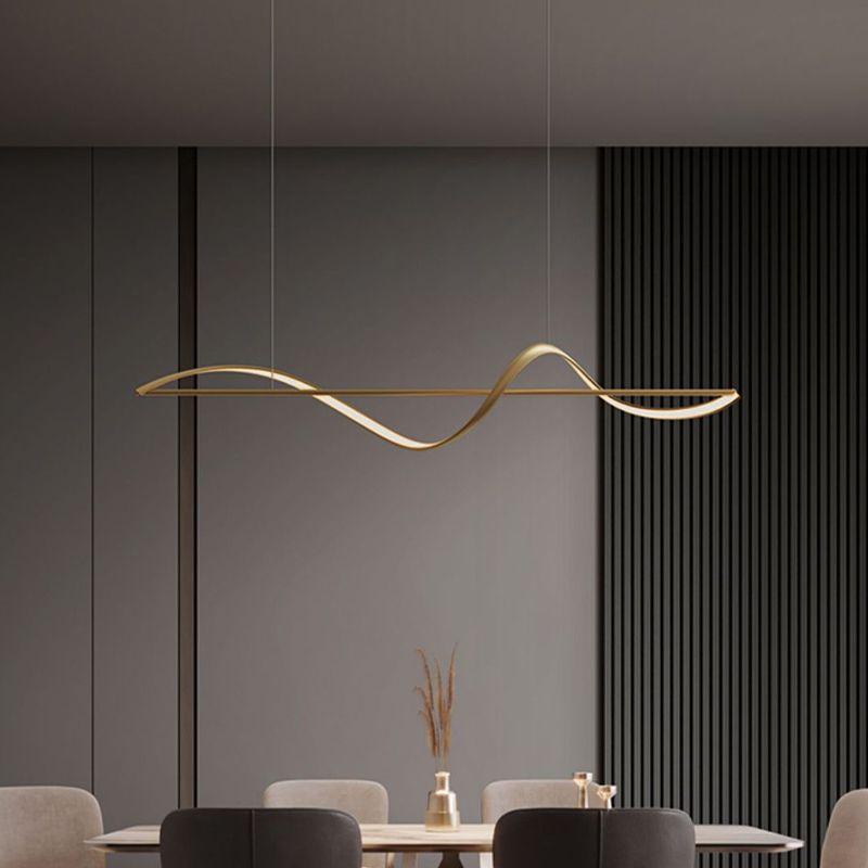 Elegante Cirkelvormige Metalen Kroonluchter