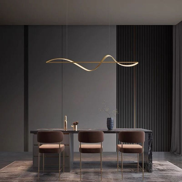 Elegante Cirkelvormige Metalen Kroonluchter