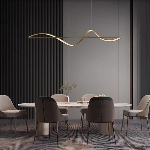 Elegante Cirkelvormige Metalen Kroonluchter