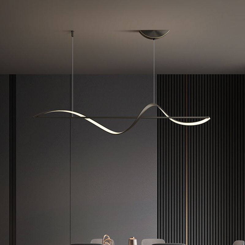 Elegante Cirkelvormige Metalen Kroonluchter