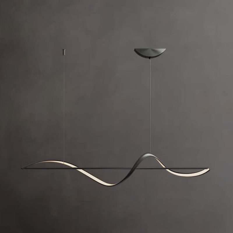 Elegante Cirkelvormige Metalen Kroonluchter