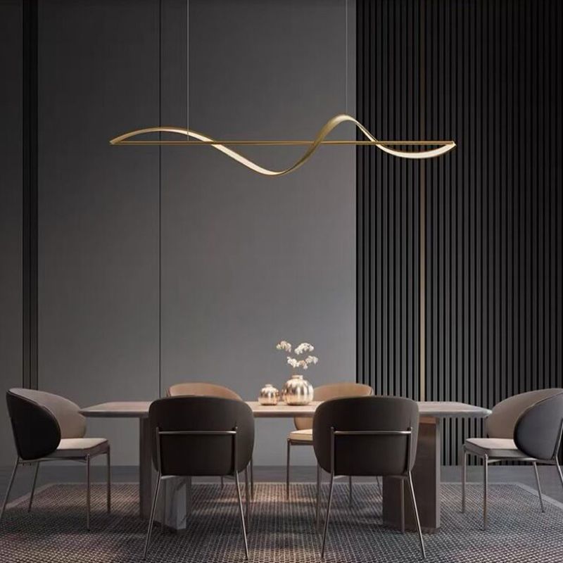 Elegante Cirkelvormige Metalen Kroonluchter