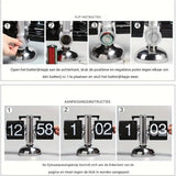 Retro Flip Klok met Stalen Accenten - TempoFlip